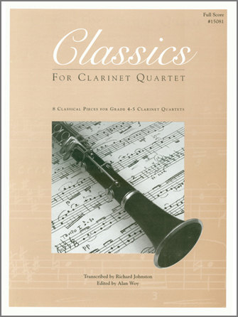 Classics For Clarinet Quartet Full Score - hacer clic aqu