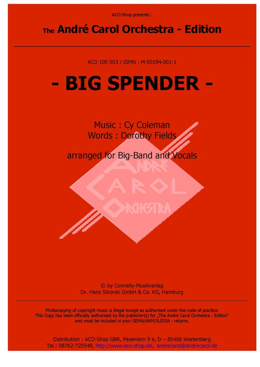 Big Spender - hacer clic aquí Big Spender - hacer clic aquí