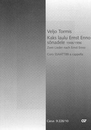 Tormis: Kaks laulu Ernst Enno sonadele / Zwei Lieder nach Ernst Enno - hacer clic aqu�