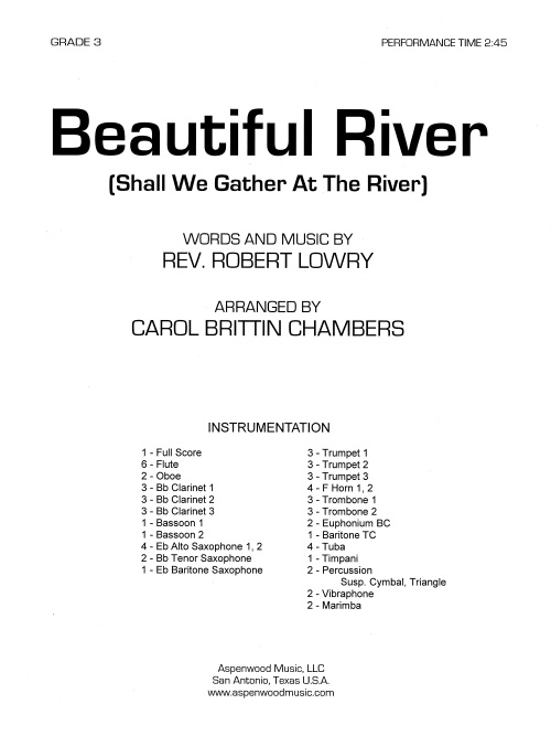 Beautiful River (Shall We Gather at the River) (1864) - hacer clic aqu�