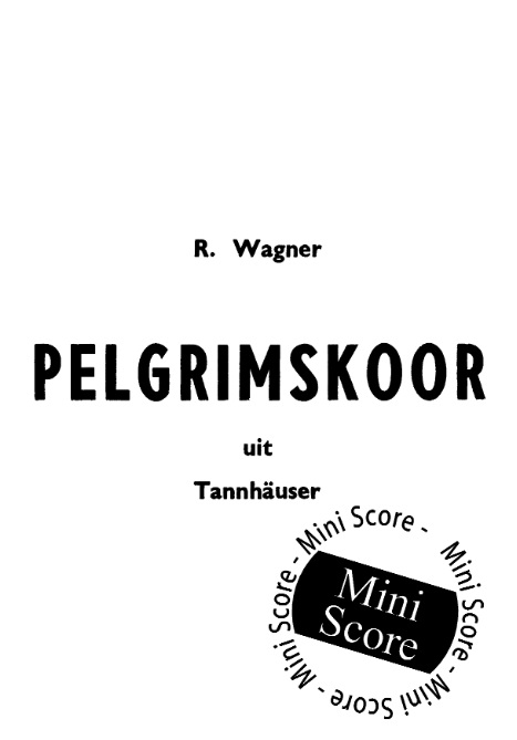 Pelgrimskoor aus 'Tannh�user' - hacer clic aqu�