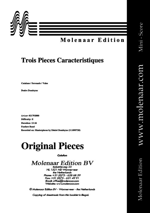 Trois Pieces Caracteristiques - hacer clic aqu