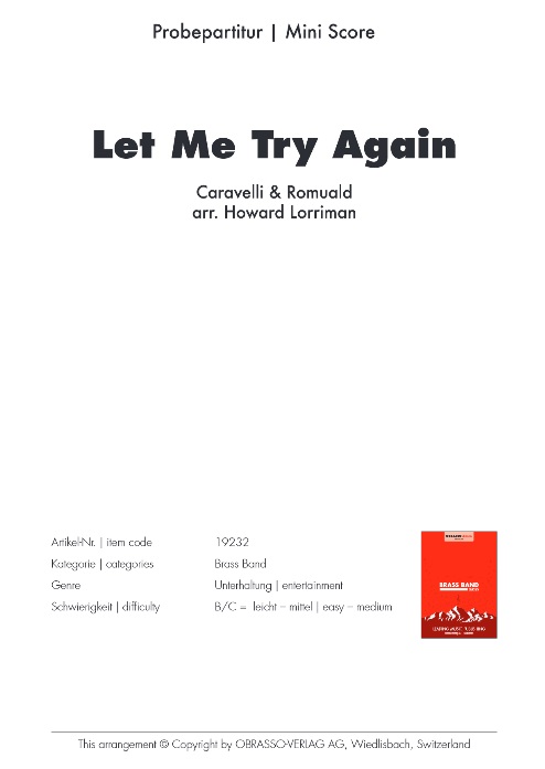 Let Me Try Again - hacer clic aqu�