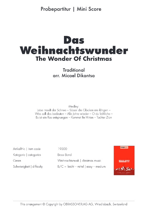 Weihnachtswunder, Das (The Wonder of Christmas) - hacer clic aqu