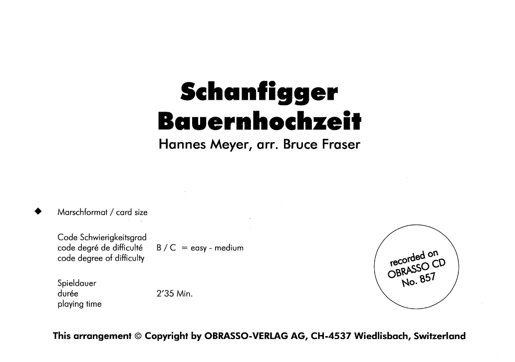 Schanfigger Bauernhochzeit - hacer clic aqu�