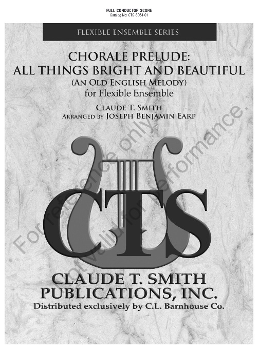 Chorale Prelude: All Things Bright And Beautiful (An Old English Melody) - hacer clic aqu�