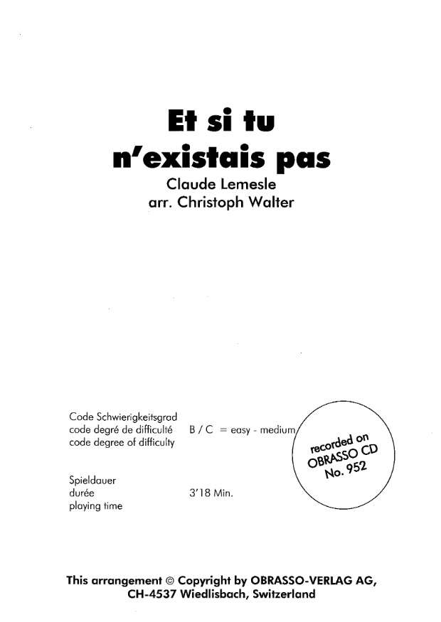 Et si tu n'existais pas - hacer clic aqu�