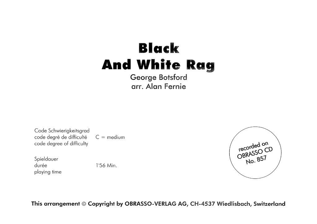 Black and White Rag - hacer clic aqu