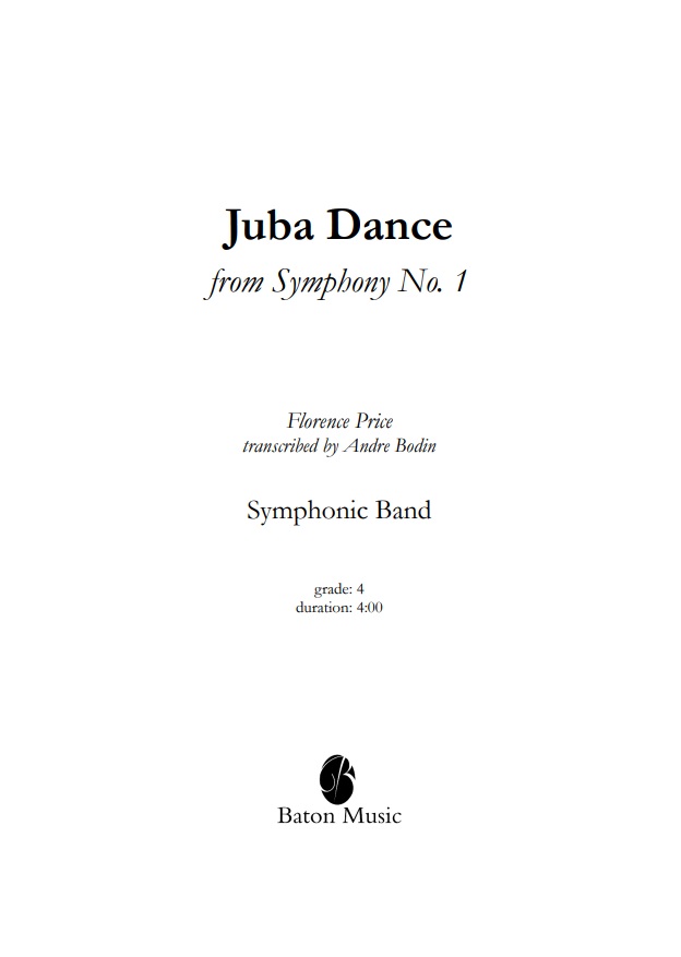 Juba Dance (from Symphony #1) - hacer clic aqu