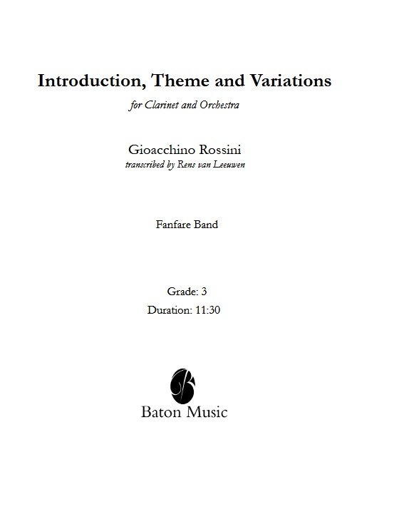 Introduction, Theme and Variations - hacer clic aqu�