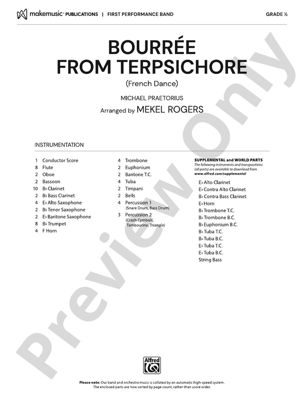 Bourr�e from Terpsichore - hacer clic aqu�