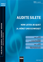 Audite silete (Now listen, be quiet / Ja, h�ret und schweiget) - hacer clic aqu�