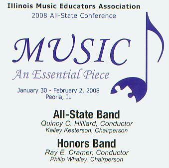 2008 Illinois Music Educators Association: Music - An Essential Piece - hacer clic aqu