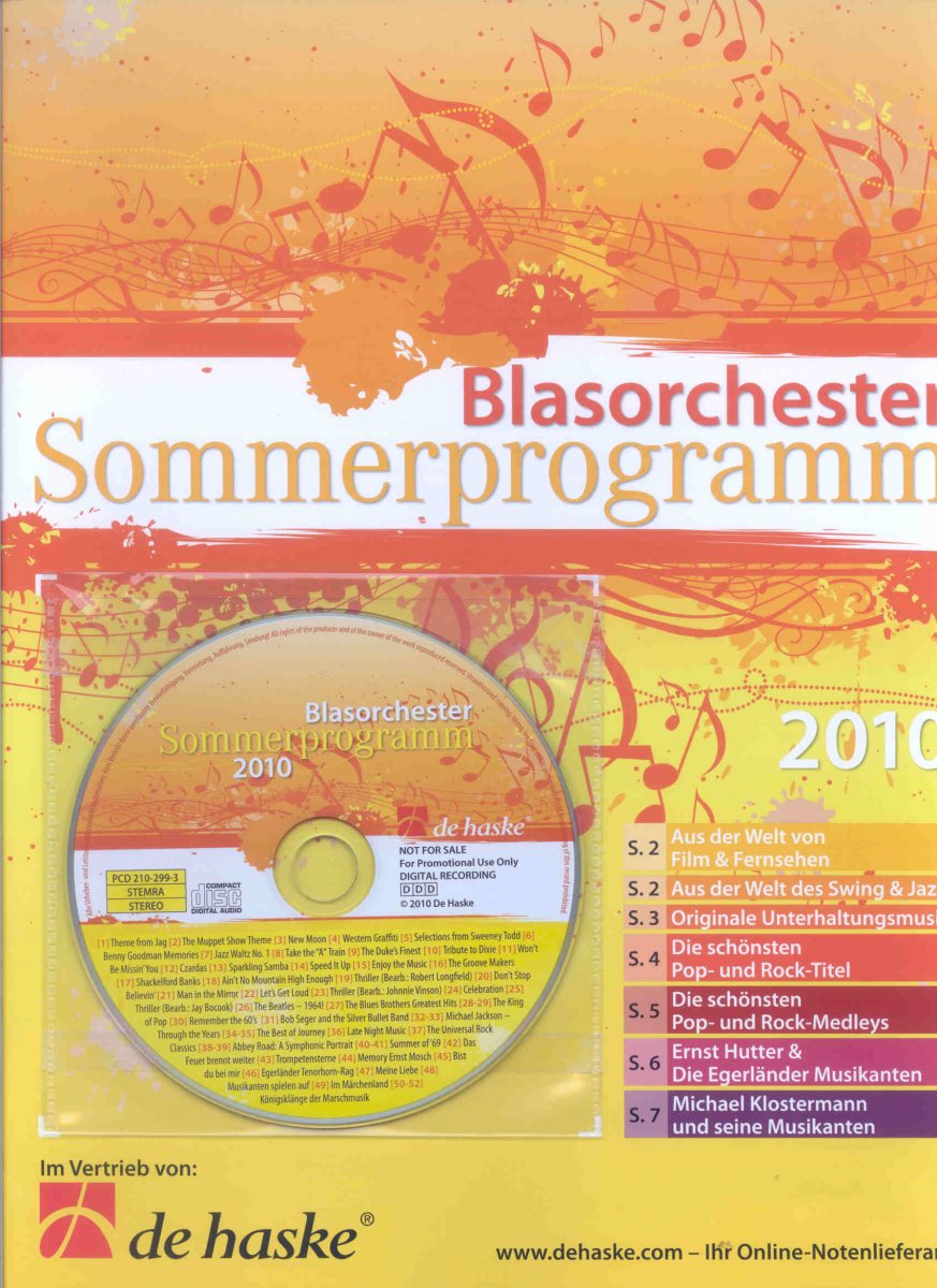 De Haske 2010 - Blasorchester Sommerprogramm - hacer clic aqu�