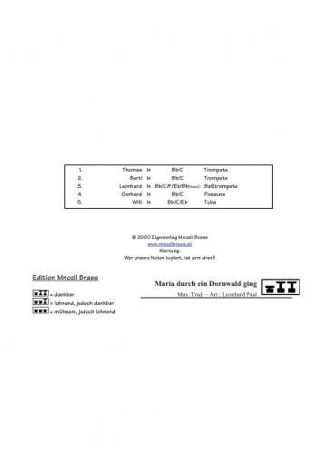 Maria durch ein Dornwald ging - hacer clic aqu�