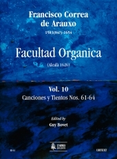 Facultad Organica [Edition in 11 vols.] #10: Canciones y Tientos Nos. 61-64 - hacer clic aqu�