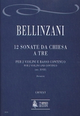 12 Sonate da Chiesa a tre for 2 Violins and Continuo - hacer clic aqu