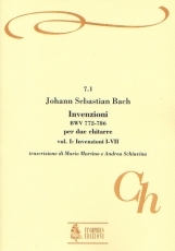Inventions BWV 772-786 for 2 Guitars. #1, Inventions Nos. 1-7 - hacer clic aqu�