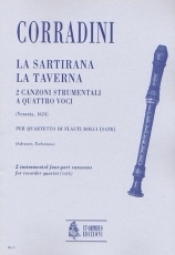 La Sartirana, La Taverna. 2 Instrumental four-part Canzonas for Recorder Quartet - hacer clic aqu�