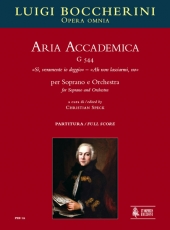 Aria Accademica G 544 S, veramente io deggio  Ah non lasciarmi, no for Soprano and Orchestra - hacer clic aqu