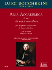 Aria Accademica G 545 Se non ti moro allato for Soprano and Orchestra - hacer clic aqu