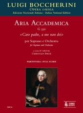 Aria accademica G 552 Caro padre, a me non dei for Soprano and Orchestra - hacer clic aqu