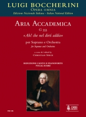 Aria accademica G 552 Caro padre, a me non dei for Soprano and Orchestra - hacer clic aqu