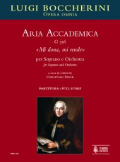Aria Accademica G 556 Mi dona, mi rende for Soprano and Orchestra - hacer clic aqu