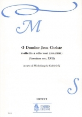 O Domine Jesu Christe. Motet for 8 Voices (SATB-SATB) - hacer clic aqu