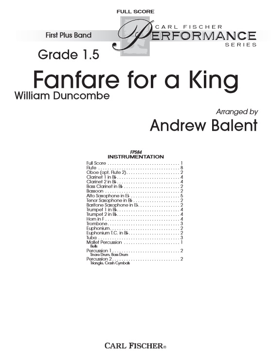 Fanfare for a King - hacer clic aqu