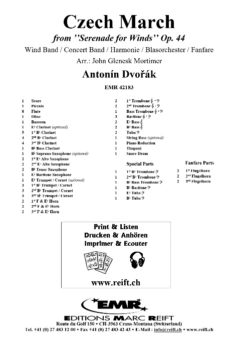 Czech March (from 'Serenade for Winds') - hacer clic aqu�