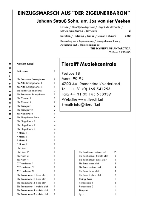 Einzugsmarsch aus 'Der Zigeunerbaron' - hacer clic aqu�