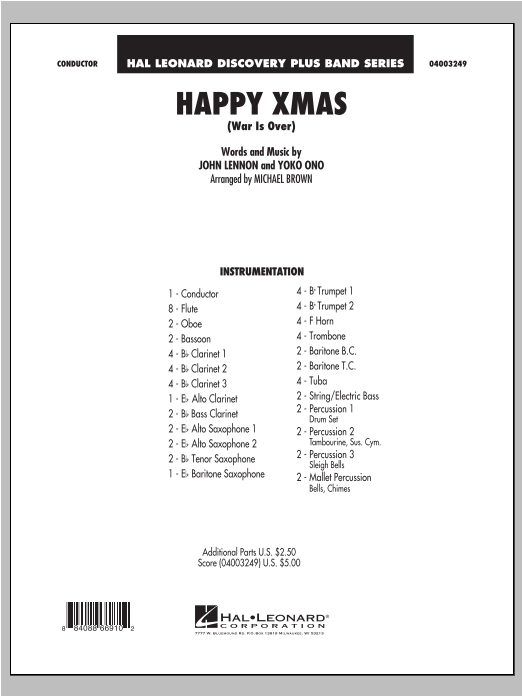 Happy Xmas (War Is Over) - hacer clic aqu