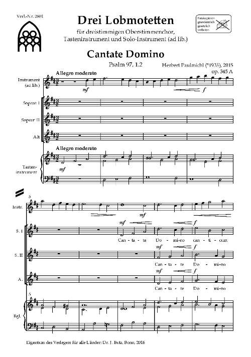 3 Lobmotetten - hacer clic aquí 3 Lobmotetten - hacer clic aquí