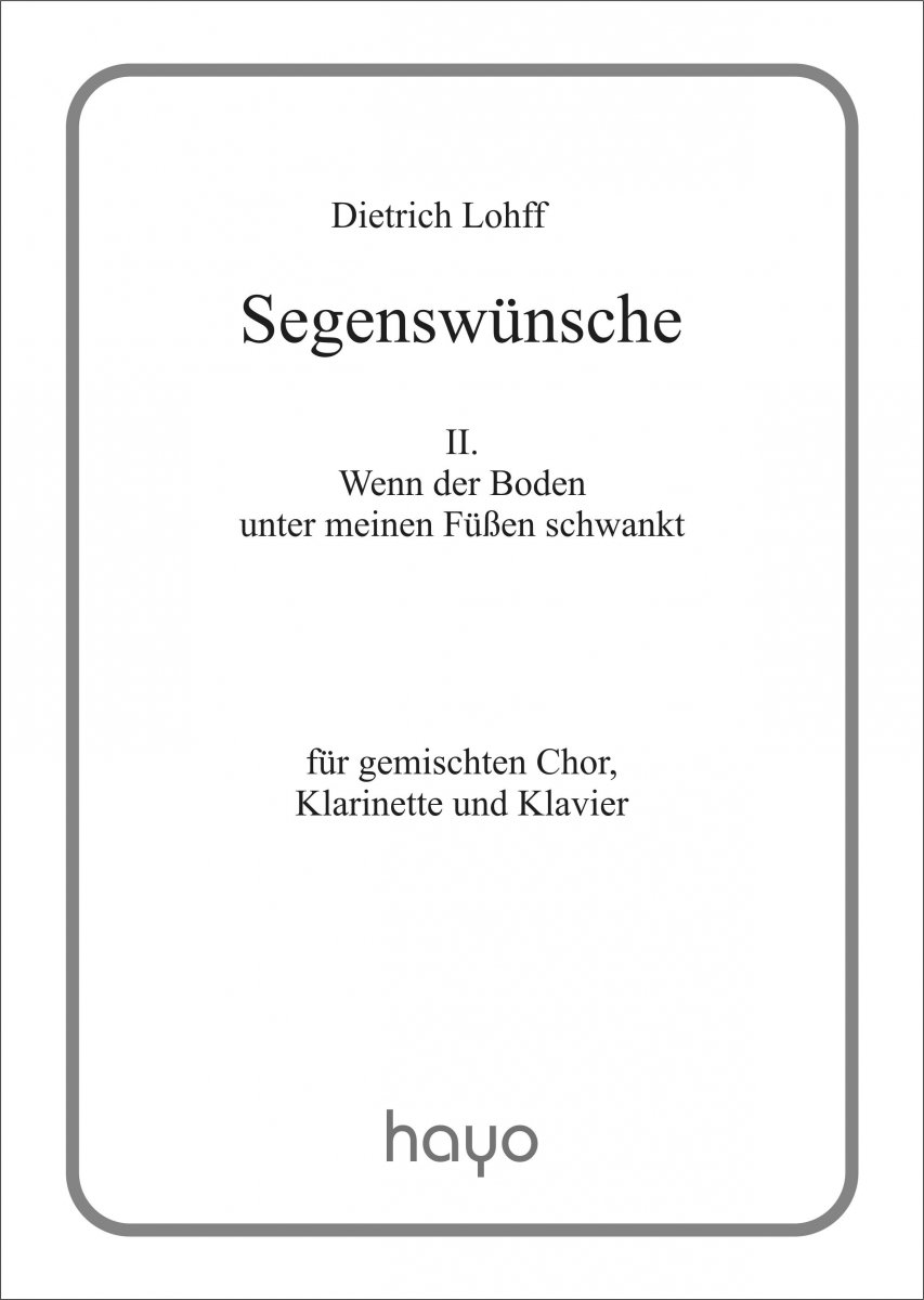 Wenn der Boden unter meinen F��en schwankt (#2 aus 'Segensw�nsche') - hacer clic aqu�