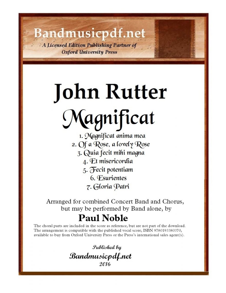 Magnificat (Complete in 7 movements) - hacer clic aqu�