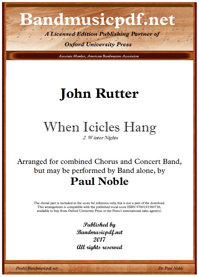 When Icicles Hang #2. Winter Nights (Campion) - hacer clic aqu