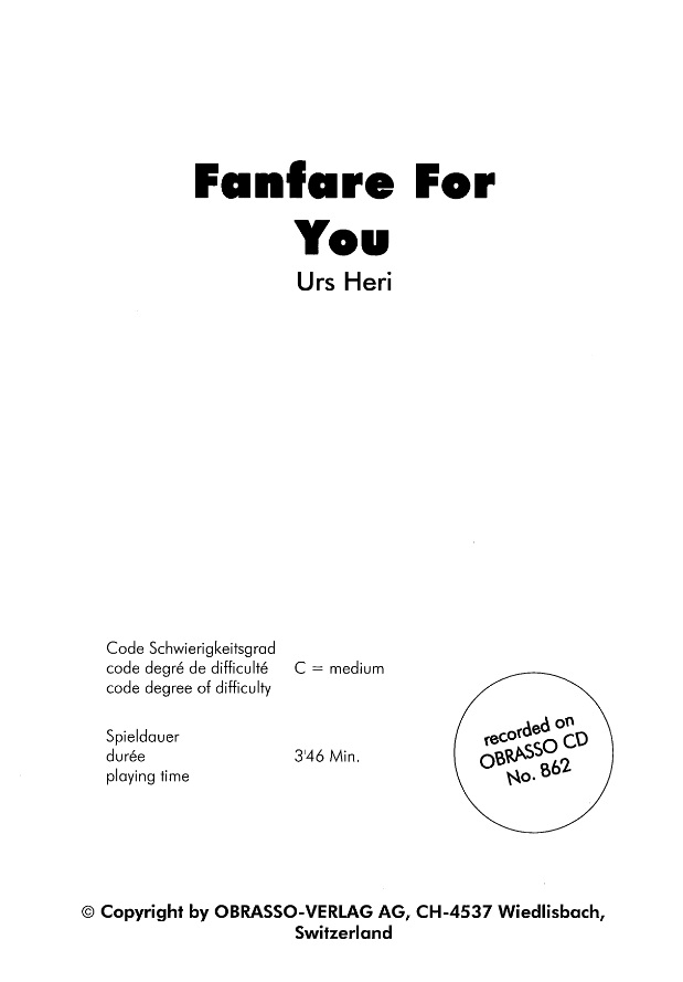 Fanfare for you - hacer clic aqu