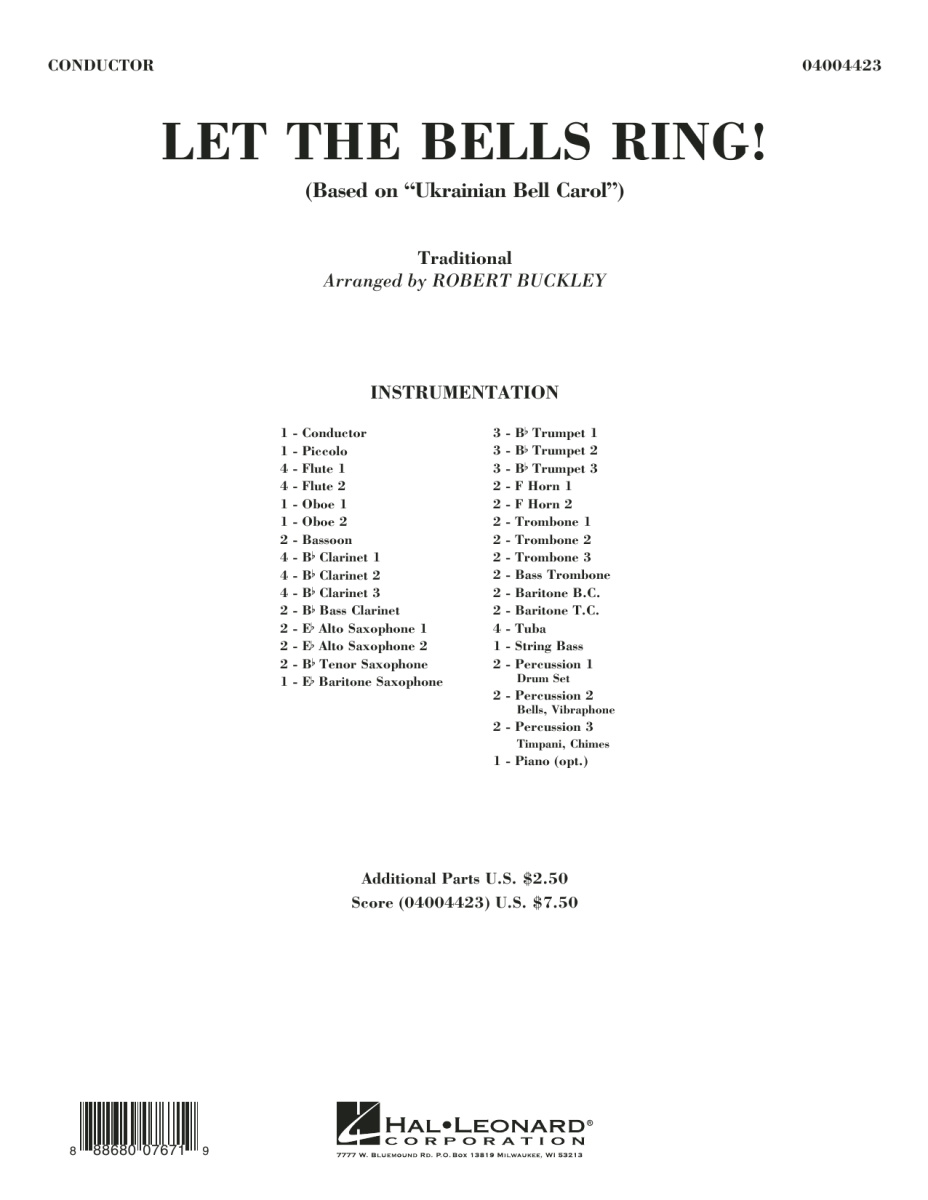 Let the Bells Ring (Based on Ukrainian Bell Carol) - hacer clic aqu�