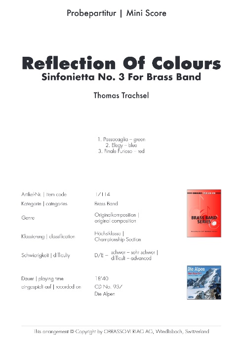 Reflections of Colours (Sinfonietta #3) - hacer clic aqu�