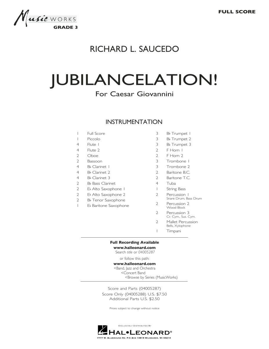 Jubilancelation! (for Caesar Giovannini) - hacer clic aqu