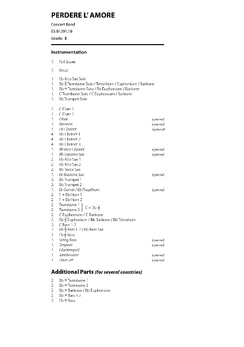 Perdere l'Amore - hacer clic aqu�