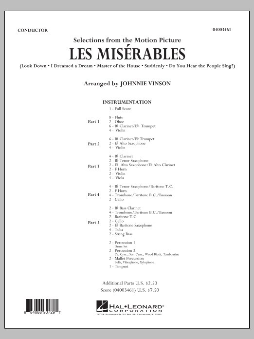 Les Misrables (Selections from the Motion Picture) - hacer clic aqu