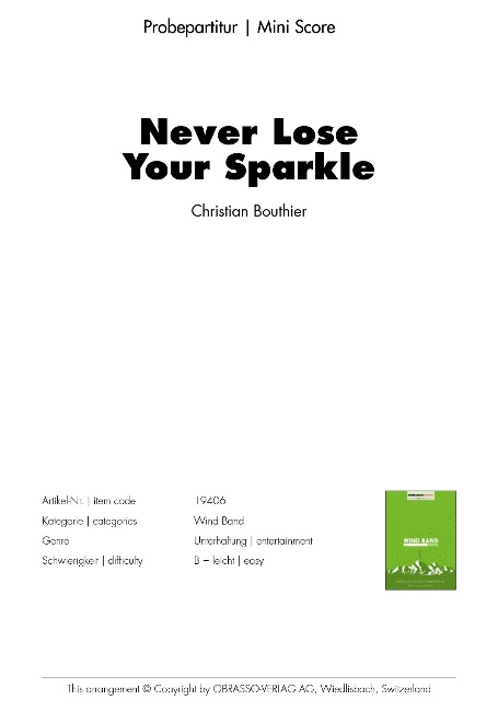 Never Lose Your Sparkle - hacer clic aqu�
