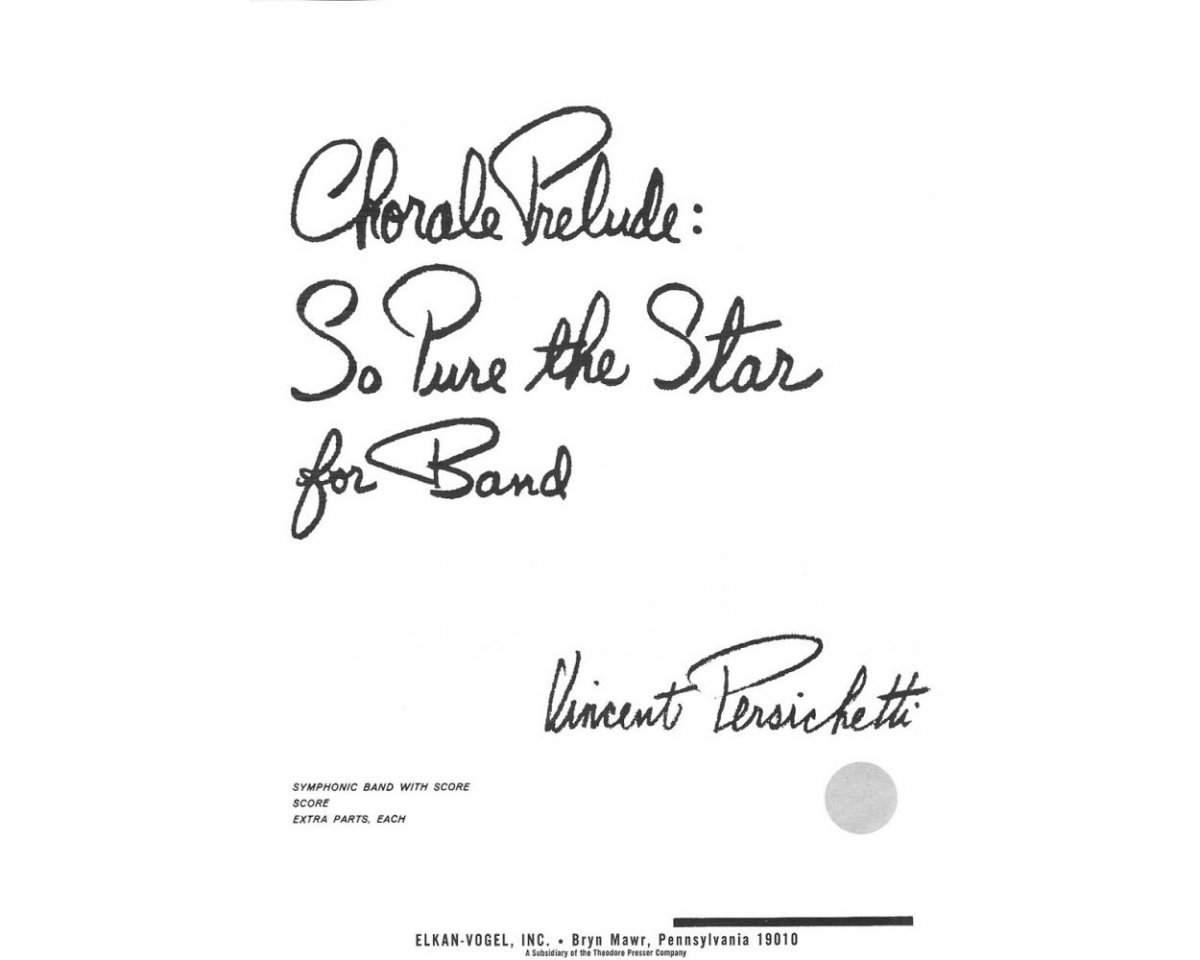 Chorale Prelude: So Pure The Star - hacer clic aqu�