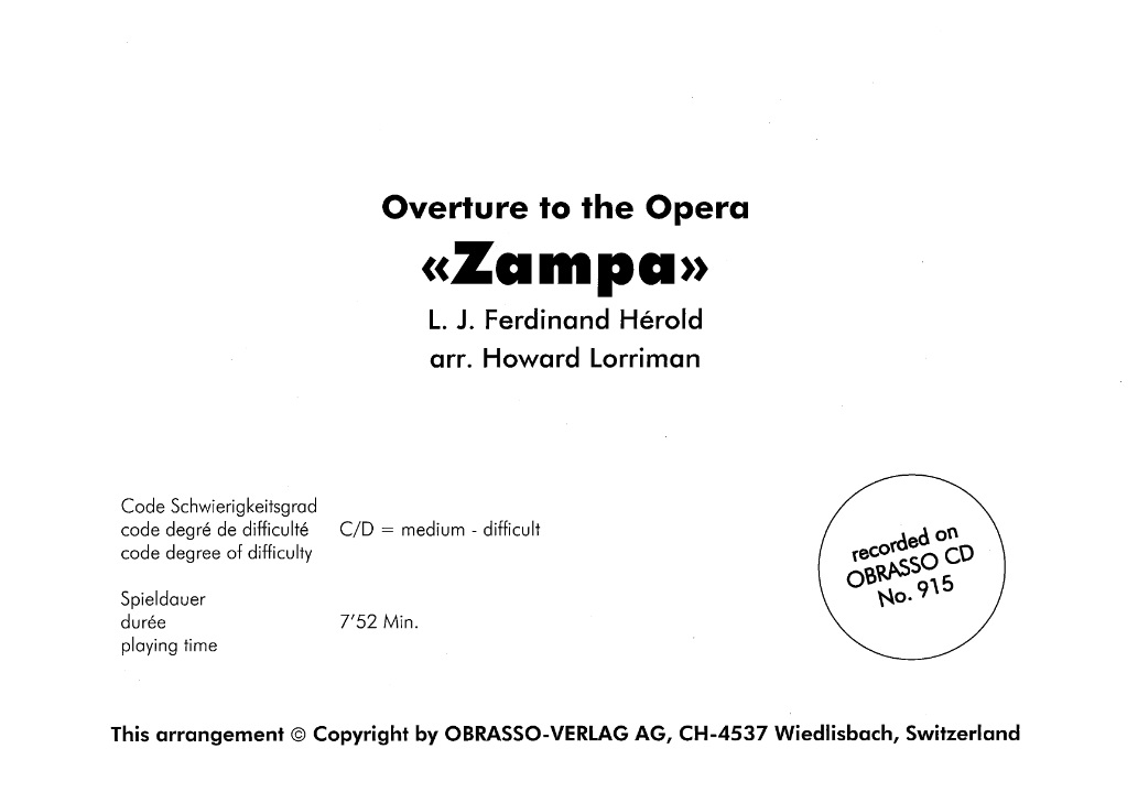 Zampa (Overture to the Opera) - hacer clic aqu