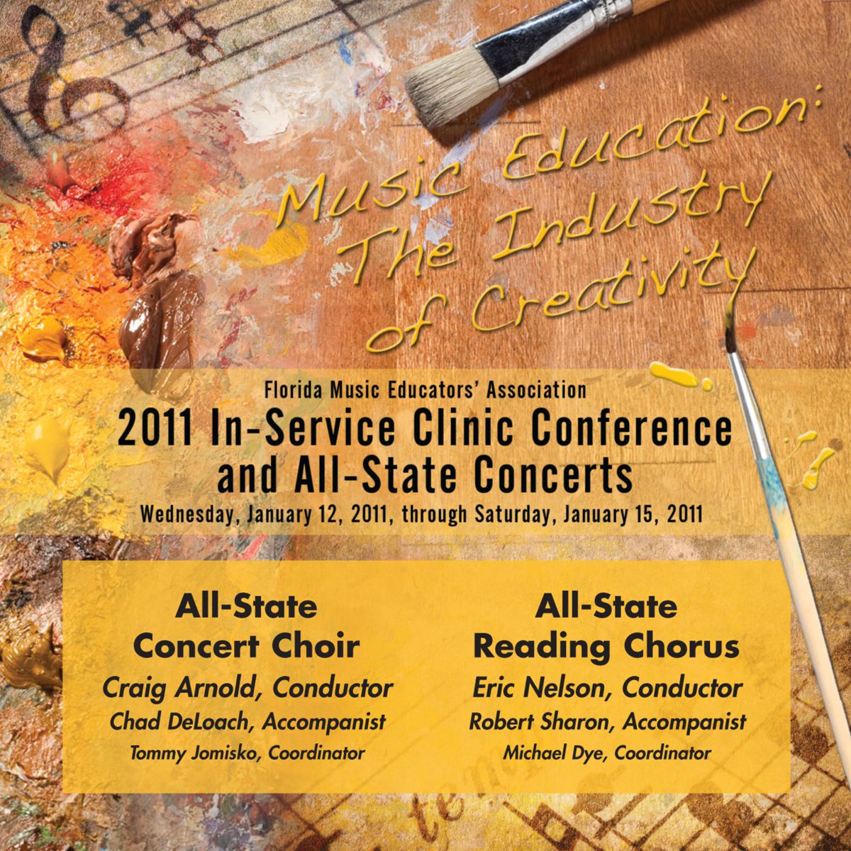 2011 Florida Music Educators Association: All-State Concert Choir and All-State Reading Chorus - hacer clic aquí 2011 Florida Music Educators Association: All-State Concert Choir and All-State Reading Chorus - hacer clic aquí