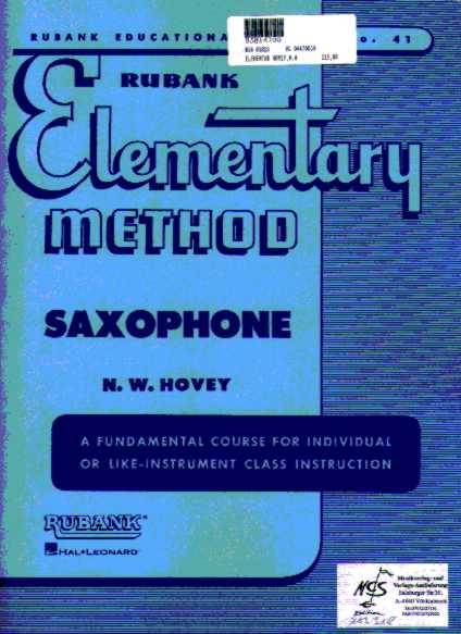 ELEMENTARY METHOD SAXOPHONE - hacer clic aqu�