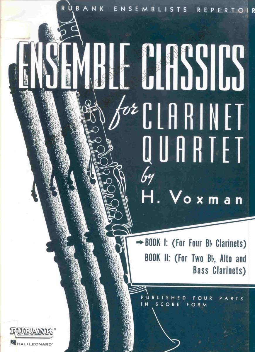 Ensemble Classics for Clarinet Quartet #1 - hacer clic aqu