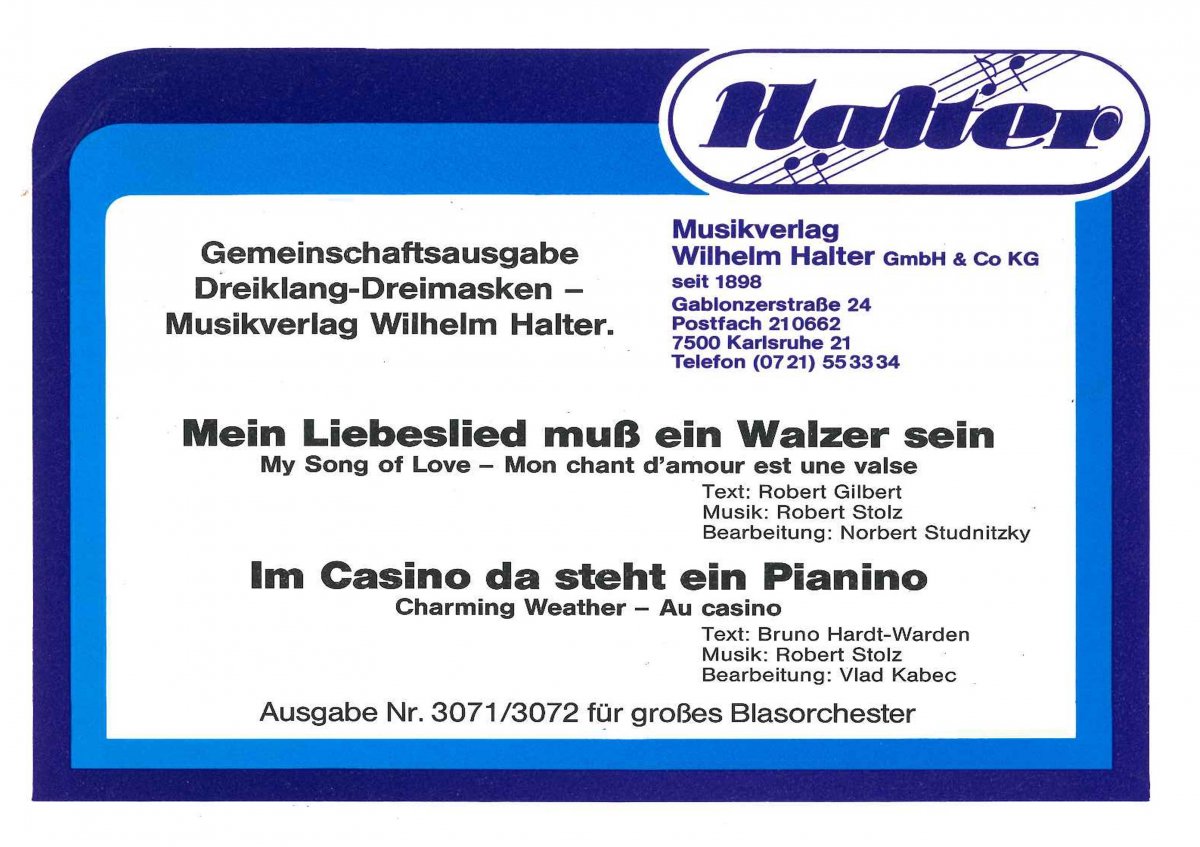 Mein Liebeslied muss ein Walzer sein - hacer clic aqu�